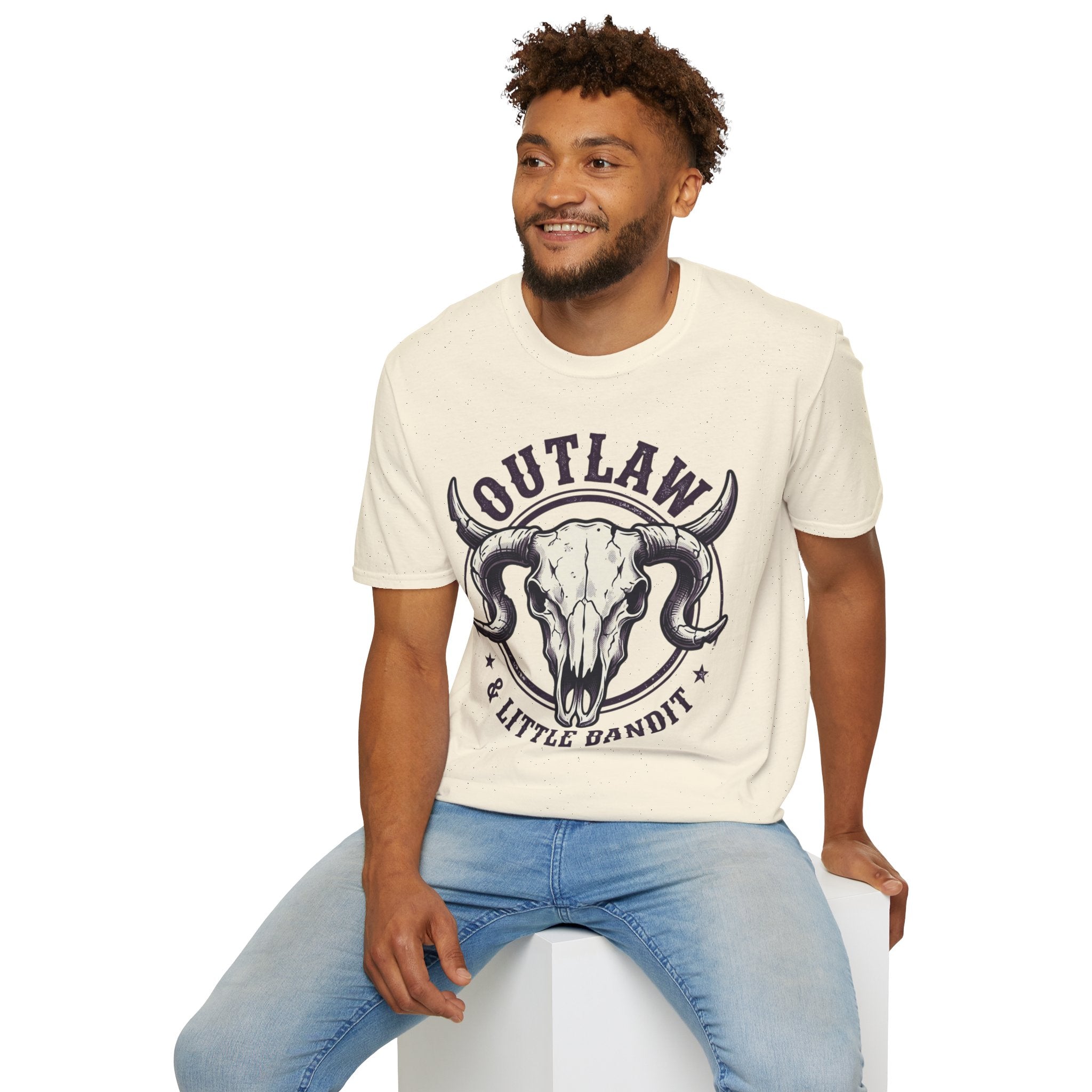 Outlaw & Little Bandit Western Skull Graphic Tee