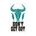 Don't Get Got™ Skull Vinyl Sticker (3" × 3")