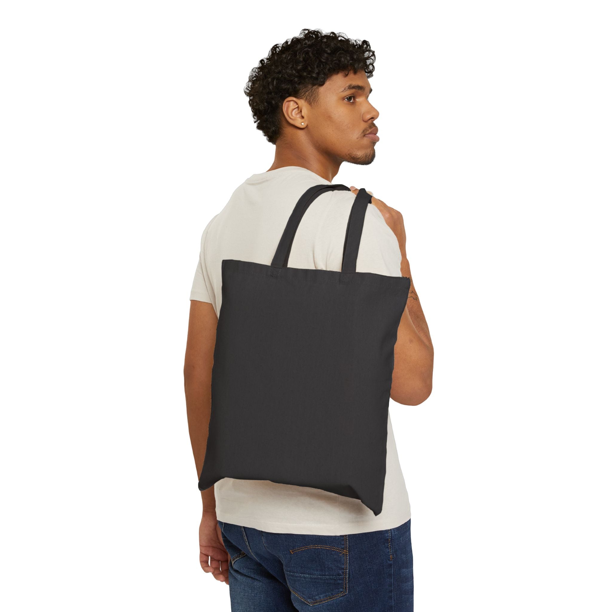 Outlaw & Little Bandit™ Turquoise Skull Canvas Tote Bag | Western Ranch Everyday Tote