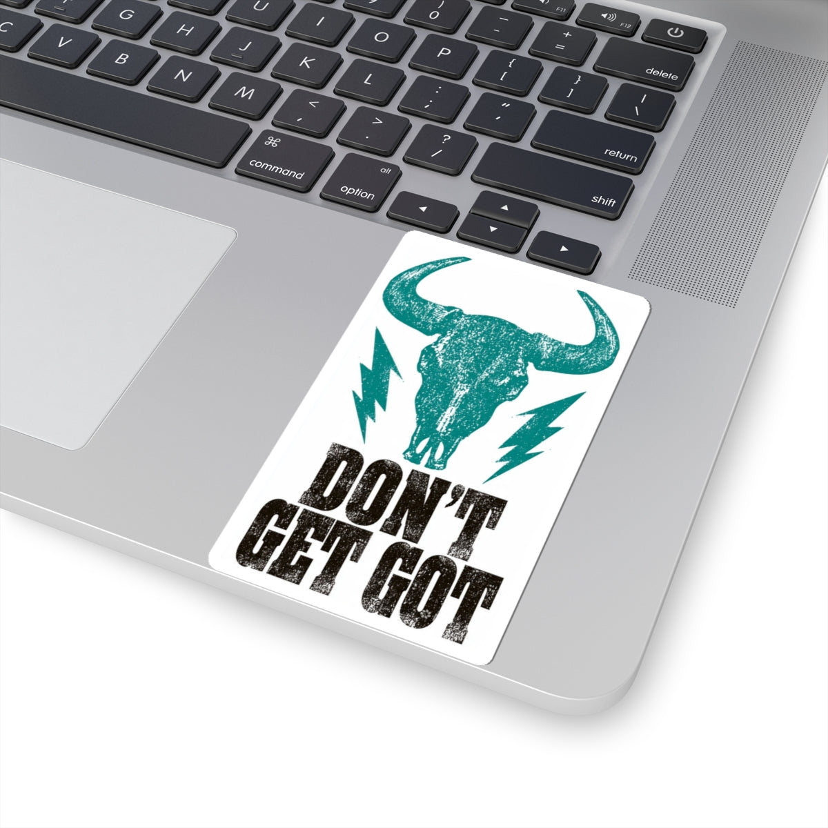 Don't Get Got™ Skull Vinyl Sticker (3" × 3")