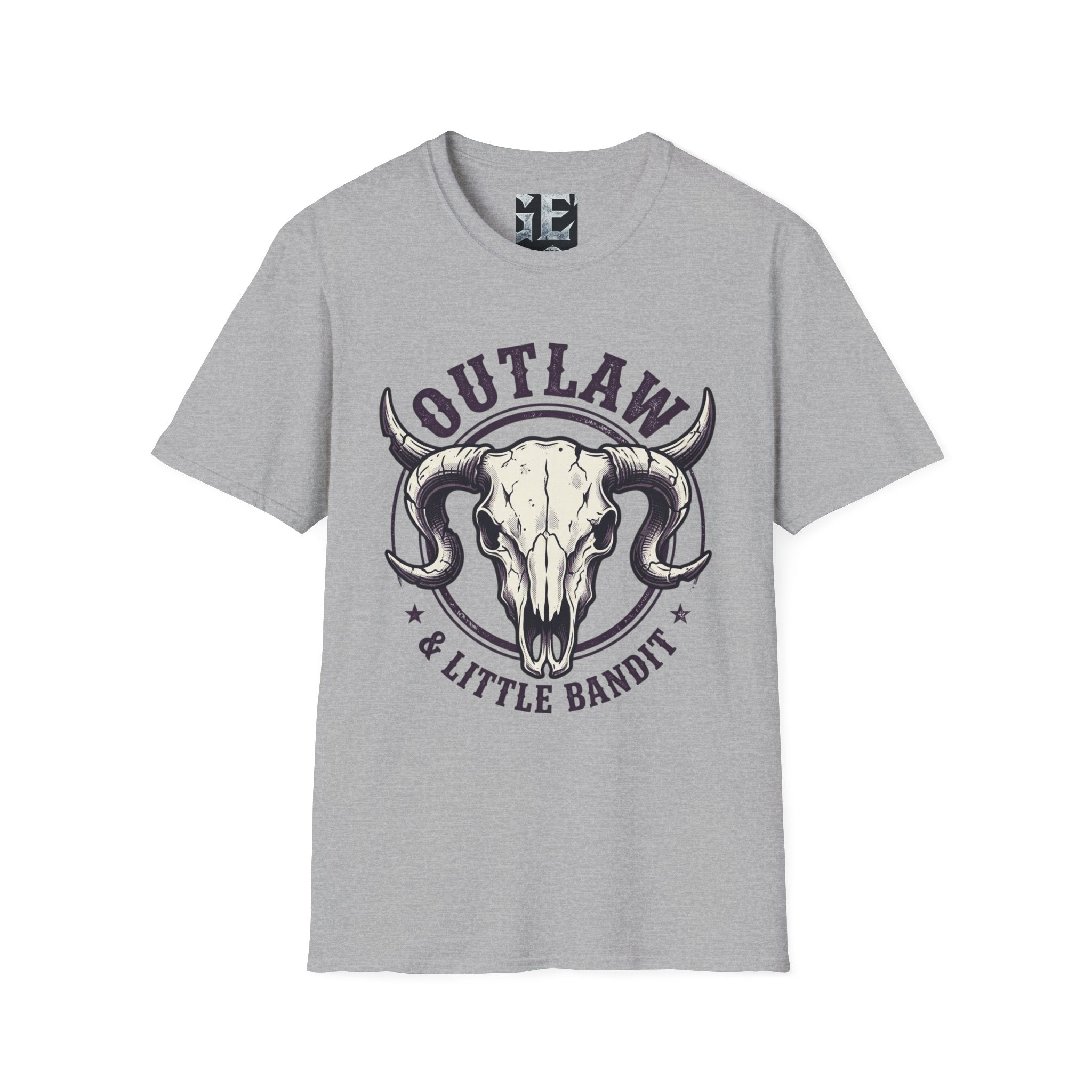 Outlaw & Little Bandit Western Skull Graphic Tee