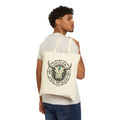 Outlaw & Little Bandit™ Turquoise Skull Canvas Tote Bag | Western Ranch Everyday Tote