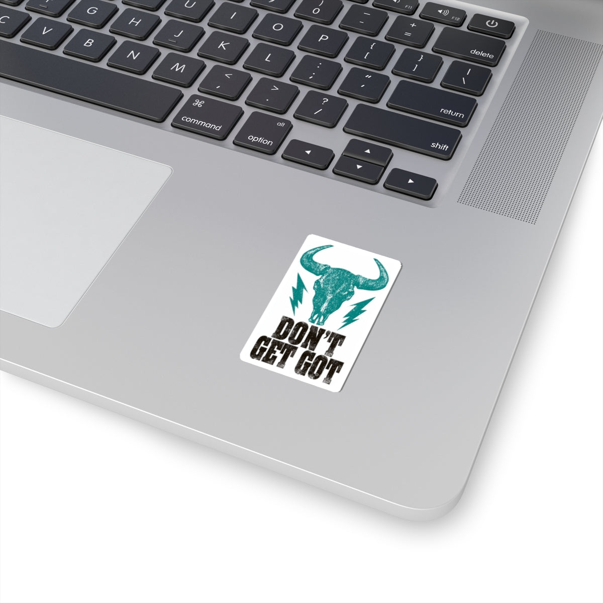 Don't Get Got™ Skull Vinyl Sticker (3" × 3")