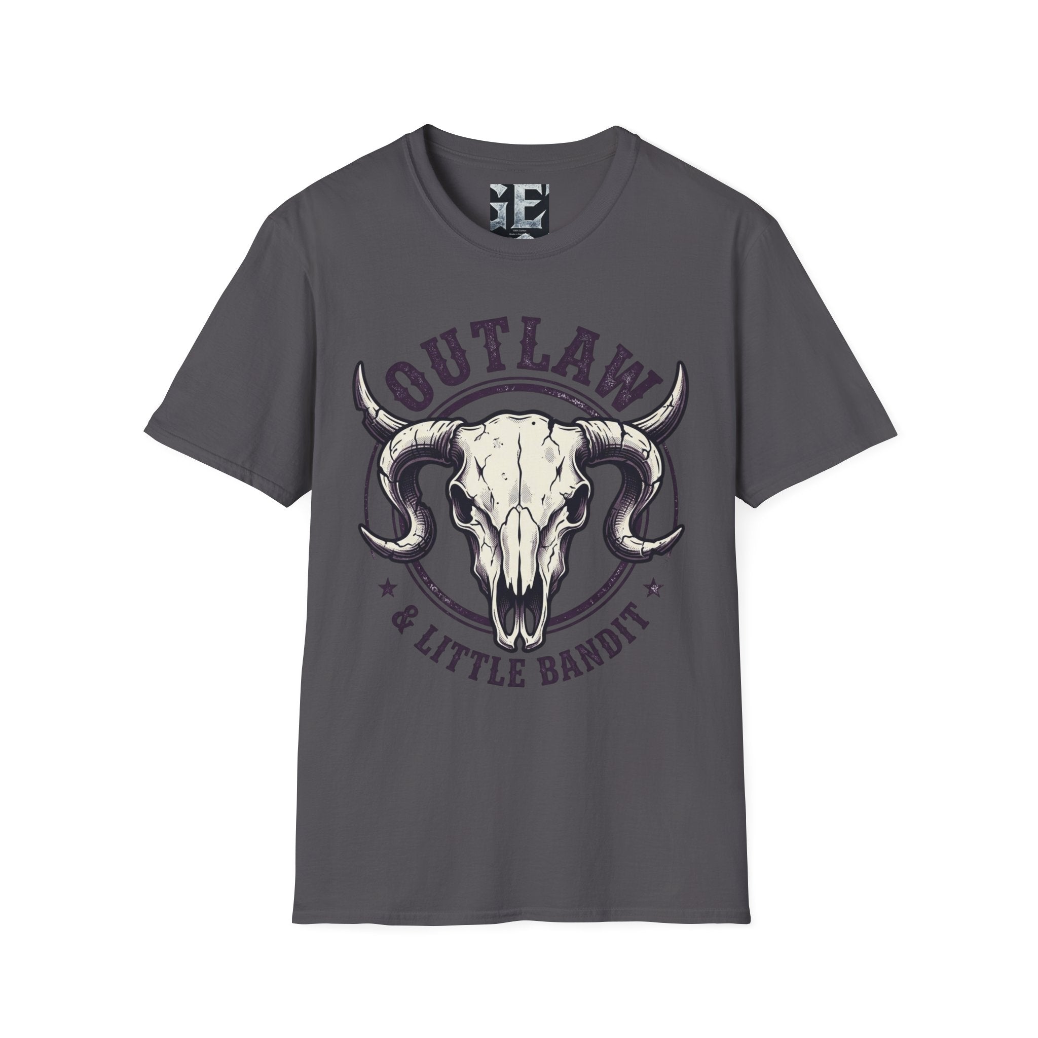 Outlaw & Little Bandit Western Skull Graphic Tee