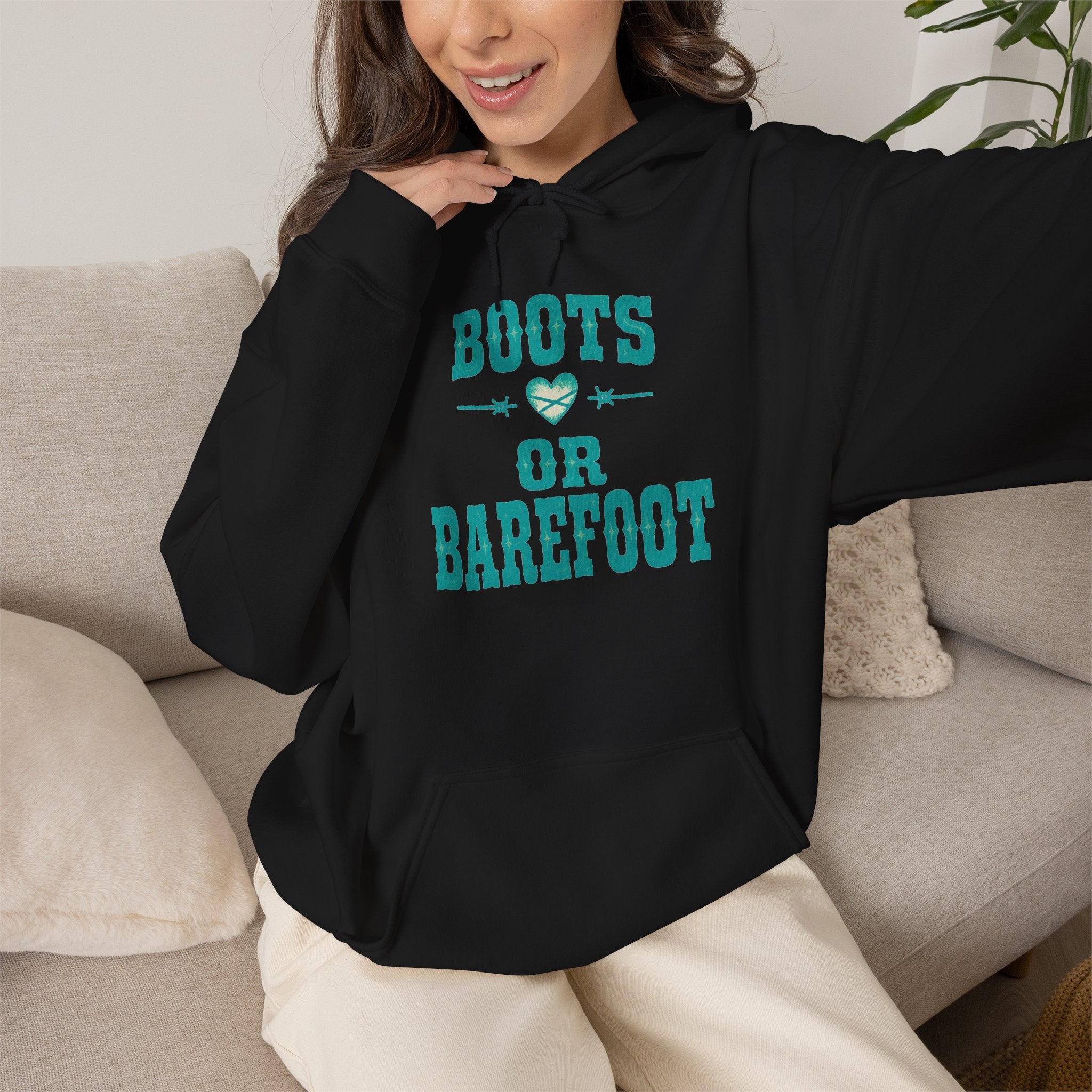Boots or Barefoot™ Western Hoodie | Outlaw & Little Bandit