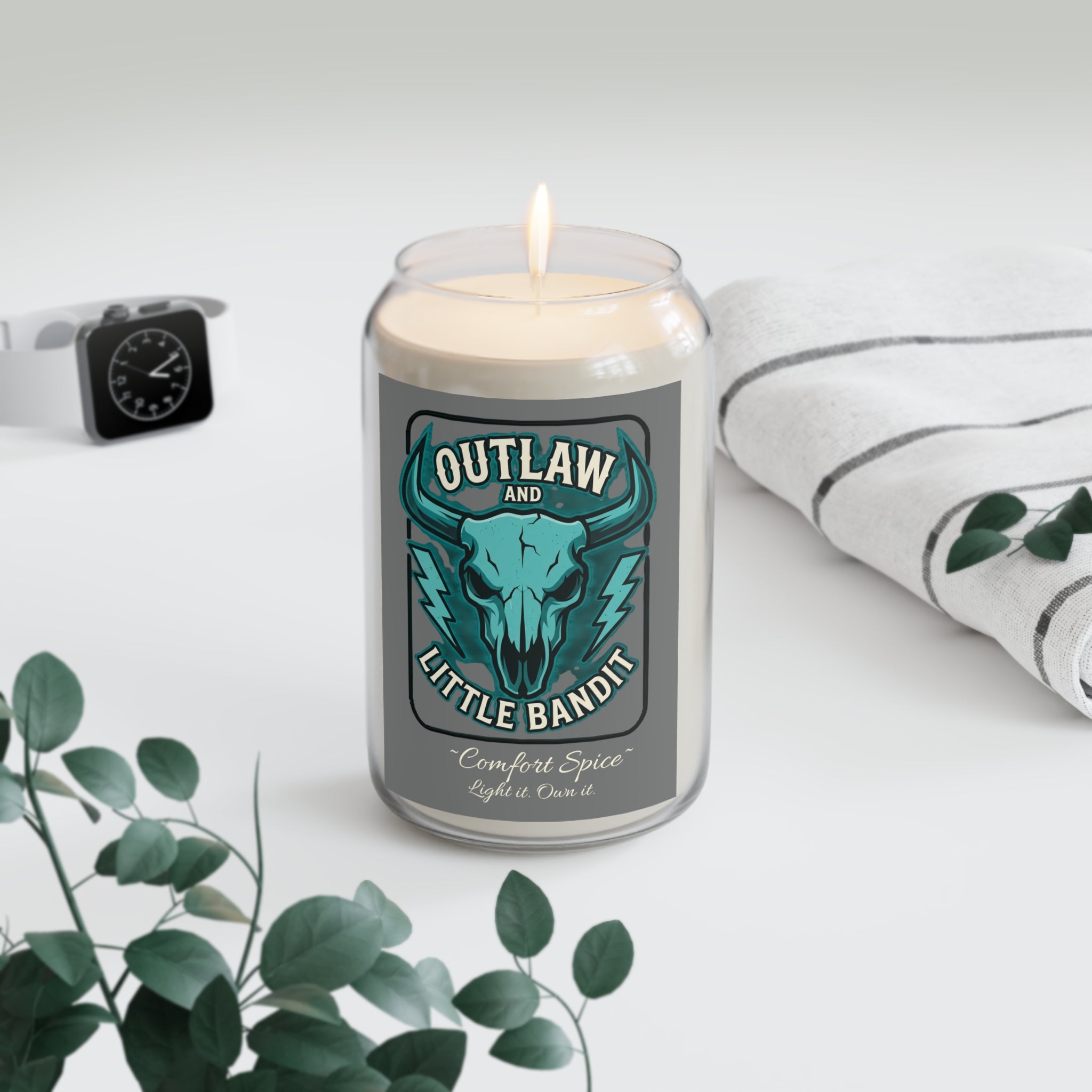 Outlaw & Little Bandit™ Comfort Spice Candle – Light It. Own It.