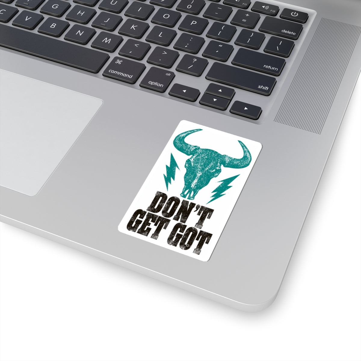 Don't Get Got™ Skull Vinyl Sticker (3" × 3")