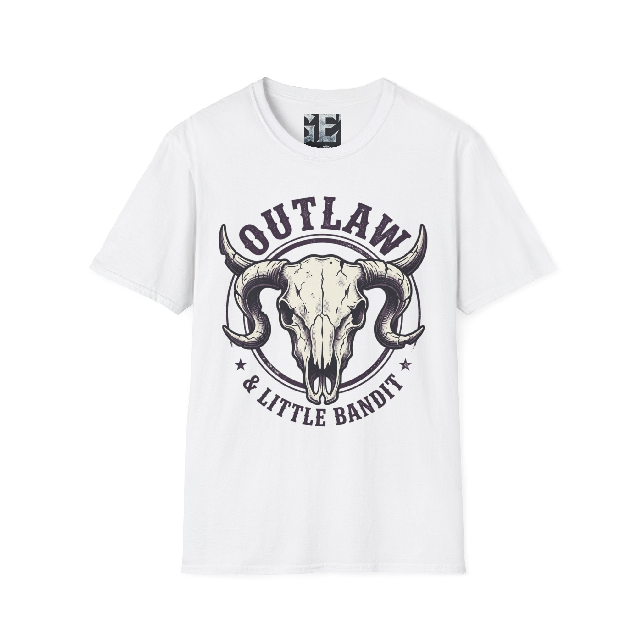 Outlaw & Little Bandit Western Skull Graphic Tee